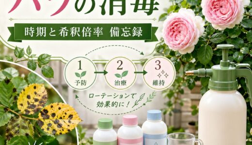 【バラの消毒】時期と希釈倍率　備忘録