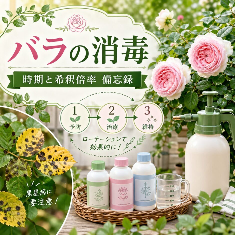 バラの消毒