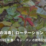【バラの消毒】ローテーション〈春編〉