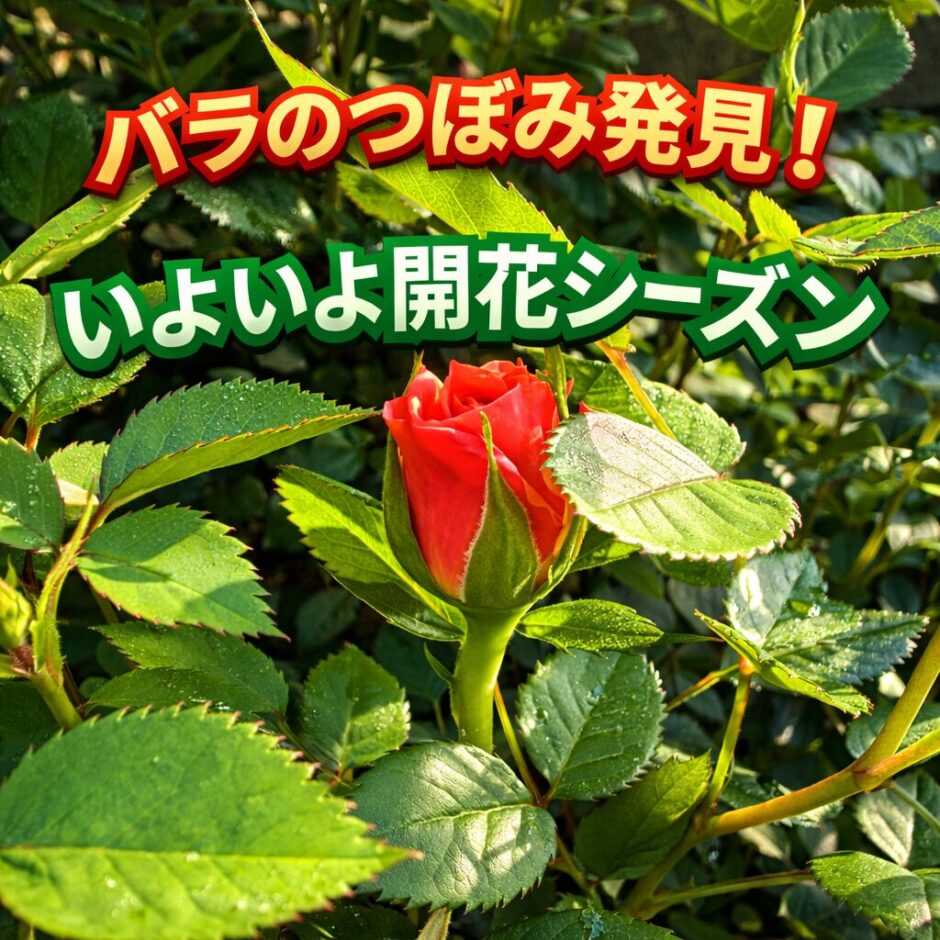 いよいよバラの開花シーズン