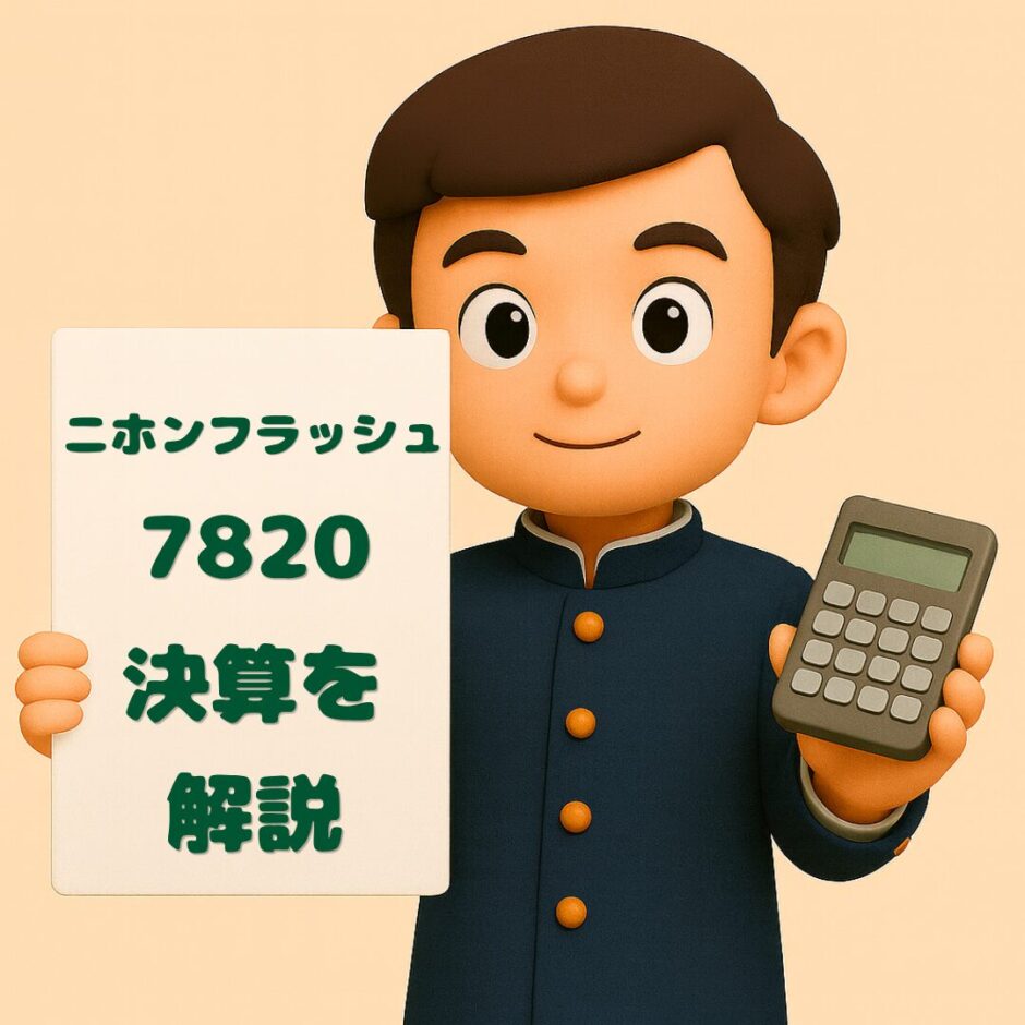 ニホンフラッシュ　決算ブログ
