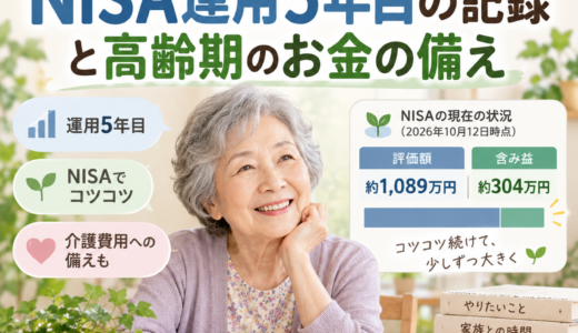 80代の母のNISA運用5年目の記録と高齢期のお金の備え
